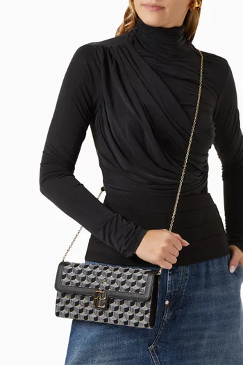 Good Knight 25 Clutch Bag in Saga Spark Jacquard