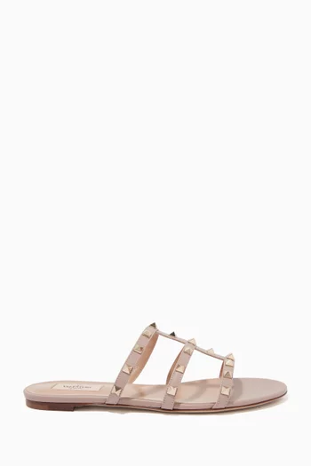 Valentino Garavani Rockstud Slides in Leather