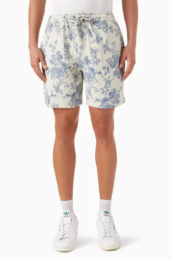 Kurt Floral Shorts in Cotton-blend