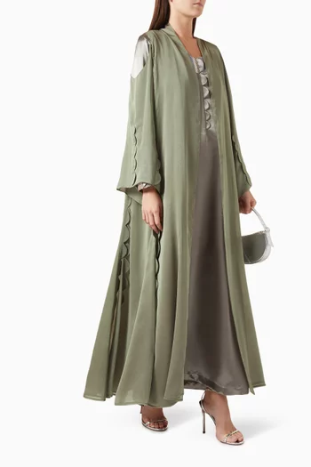 Scallop-trimmed Abaya