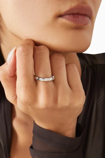 Serpenti Viper Ring in 18kt White Gold