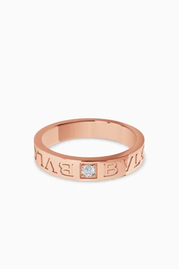 B.zero1 Diamond Ring in 18kt in Rose Gold