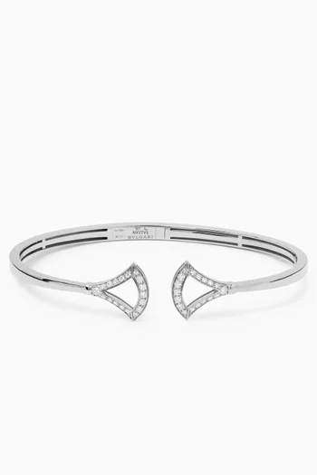 Buy BVLGARI Silver Divas Dream Diamond Pave Bracelet in 18kt White Gold for Women Online Ounass Kuwait