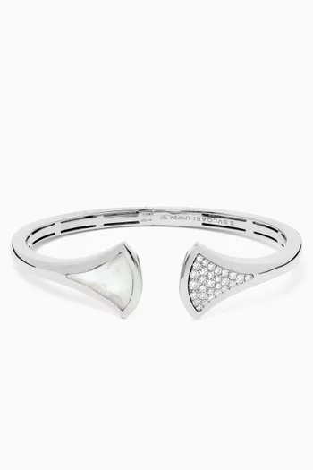 Divas' Dream Diamond & Mother-of-Pearl Bracelet in 18kt White Gold
