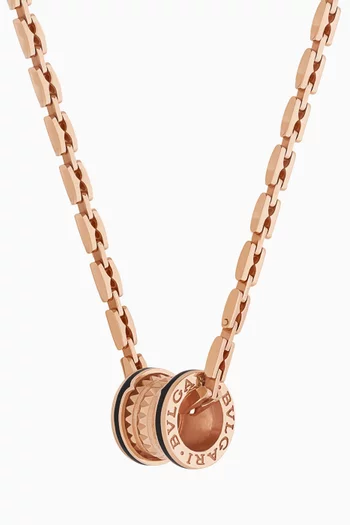 B.zero1 Rock Pendant Necklace in 18kt Rose Gold