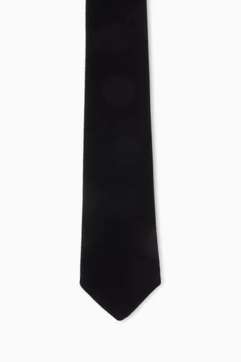 Tie in Velvet-jacquard