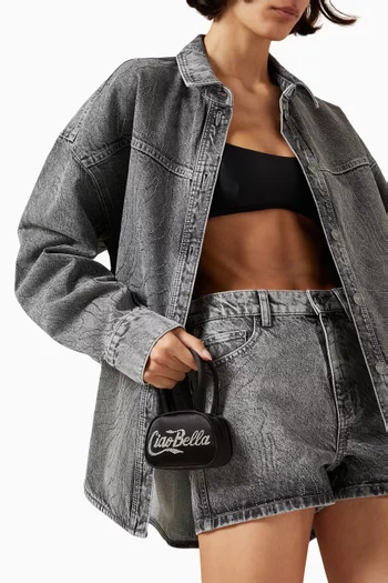 حقيبة مايكرو بعبارة Ciao Bella ستان