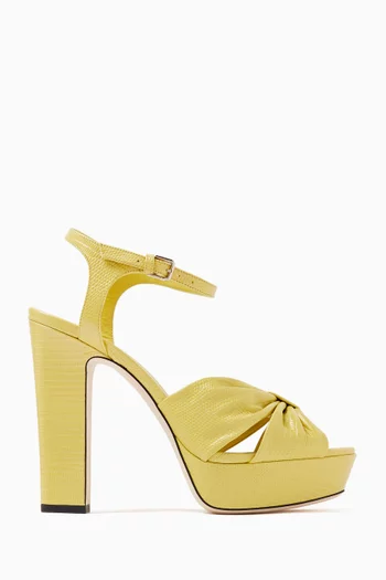 Heloise 120 Platform Sandals in Nappa Leather