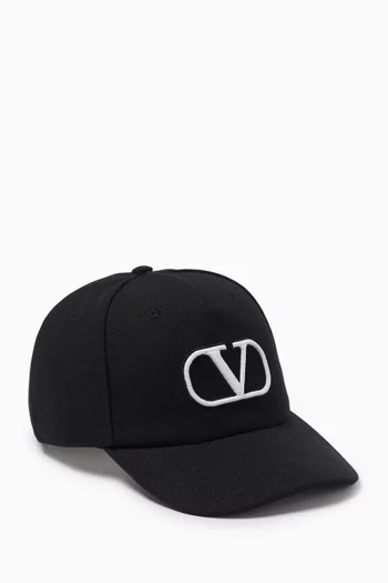 Vlogo Baseball Cap in Cotton