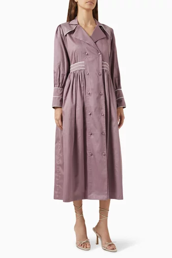 Blair Midi Dress in Cotton-satin