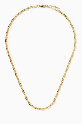Mariner Long Chain Necklace in 18kt Recycled-Gold Brass