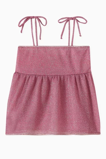 Osemini Lumiere Peplum Top in Lurex