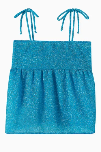 Osemini Lumiere Peplum Top in Lurex