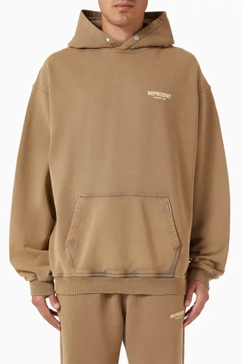 Owners Club Logo Hoodie in Loopback Jersey