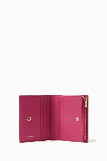 Logo Infinitum Compact Wallet in Leather