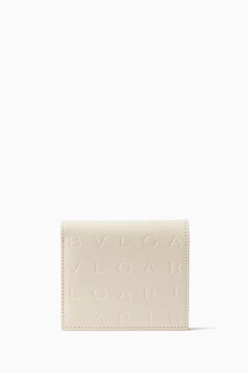 Logo Infinitum Compact Wallet in Leather
