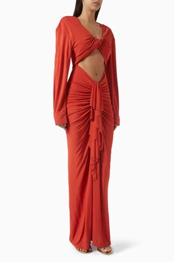 Vivenda Drape-front Dress in Viscose