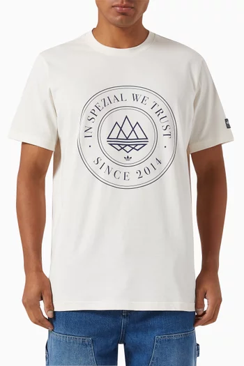 SPZL MOD Trefoil 10 T-shirt in Organic Cotton Jersey