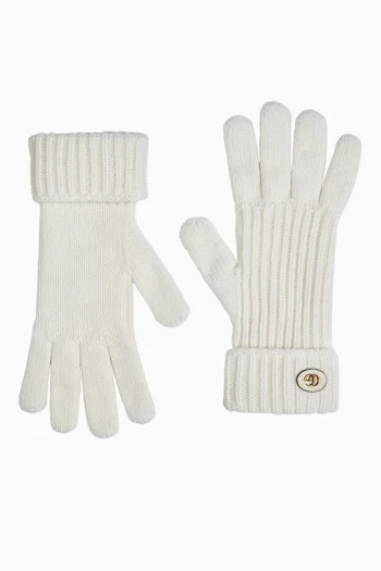 Double G Gloves in Wool-cashmere Blend