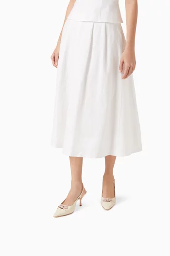 حذاء كلاسيك نورين بسير خلفي وكعب 75 مم جلد لامع