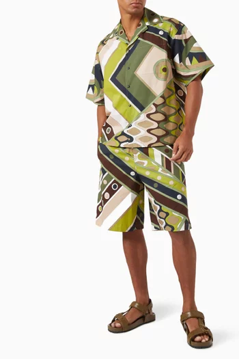 Vivara Print Bowling Shirt in Cotton