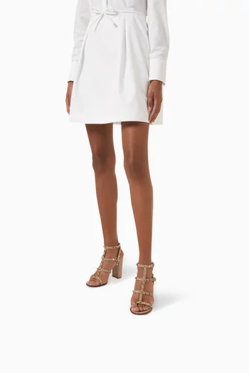 Valentino Garavani Rockstud 90 Sandals in Calfskin Leather