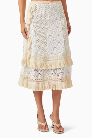 Clo Crochet Midi Skirt