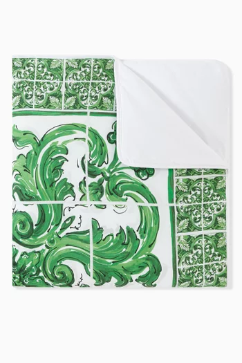 Majolica Print Blanket in Cotton Jersey