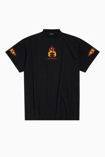 Unisex Burning Unity Oversized T-shirt in Vintage Jersey