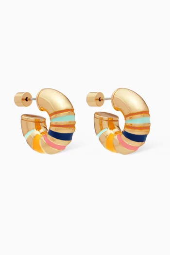 The Campania Chubbies Earrings in Gold-tone Plated Brass