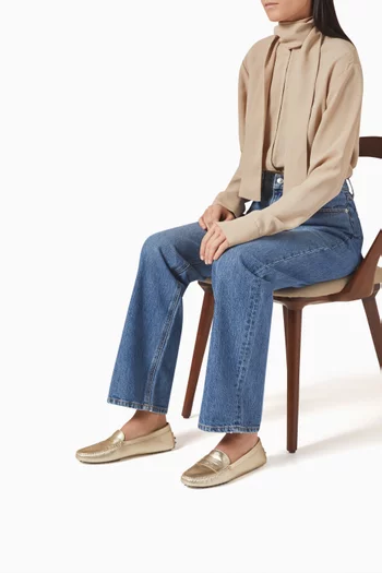 حذاء سهل الارتداء جومينو جلد لامع