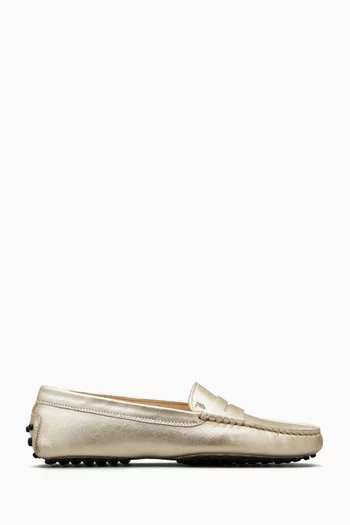 حذاء سهل الارتداء جومينو جلد لامع