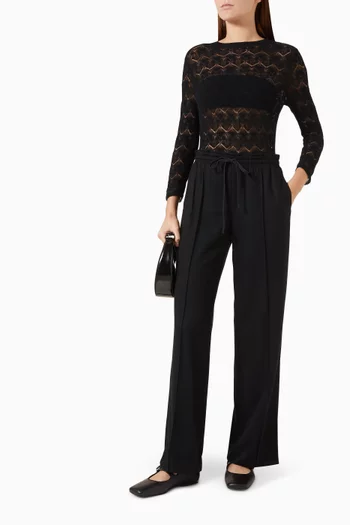 Mid-rise Drawstring Pants