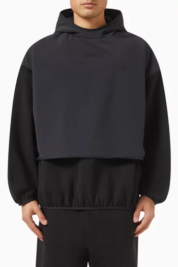 Hooded Sweatshirt in Nylon Fleece