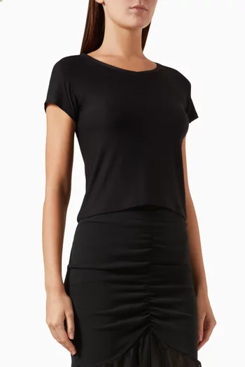 Short-sleeve Top in Modal Jersey
