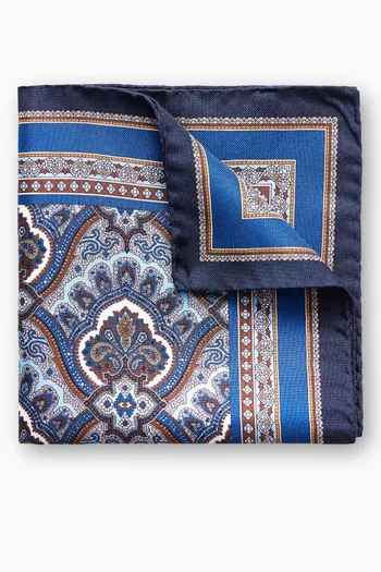 Paisley Pocket Square in Silk