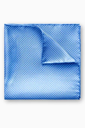 Polka Dots Pocket Square in Silk