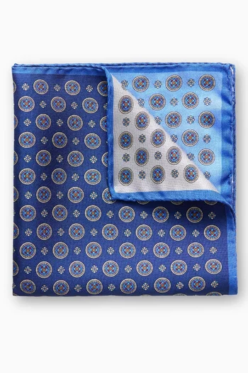 Four Squares Pocket Square in Silk