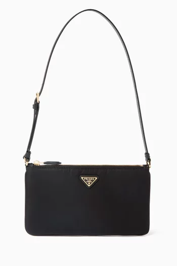 Triangle Logo Pouch in Re-Nylon