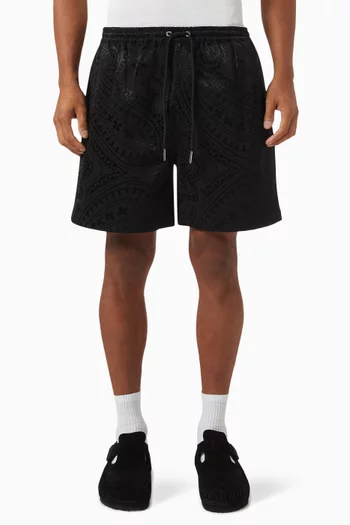Ceder Shorts in Jacquard Faille