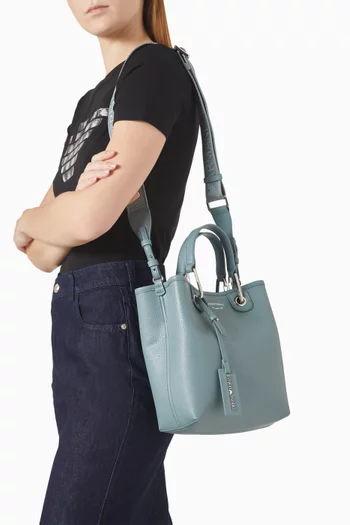 حقيبة يد ماي اي ايه بشعار الماركة جلد صناعي