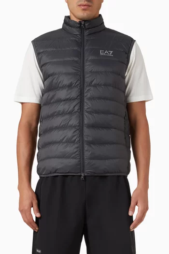 Quilted Puffer Vest in Nylon
