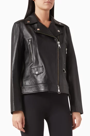 K/Ikonik Biker Jacket in Leather
