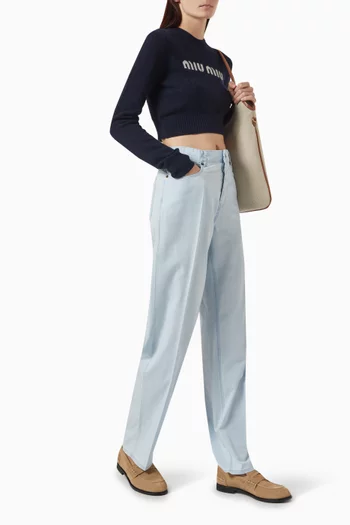 Straight-leg Jeans in Denim