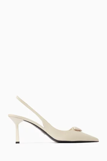 Decollete Slingback 75 Pumps in Patent Leather