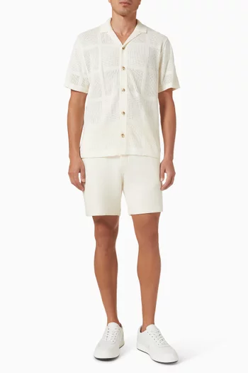 قميص بتصميم رقعات نسيج بونتيل