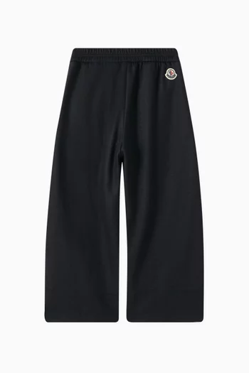 بنطال واسع الساقين مزيج صوف