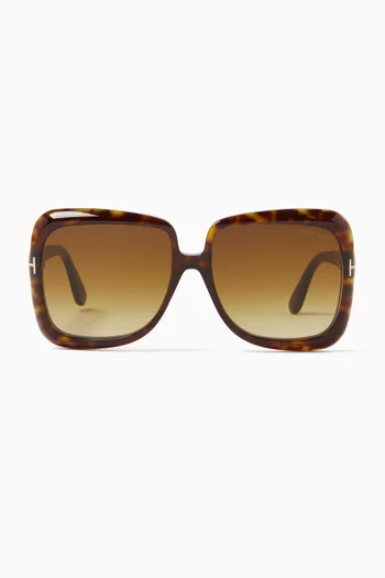 Lorelai Oversized Sunglasses in Acetate