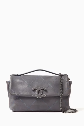Mini Hampton Flap Bag in Leather