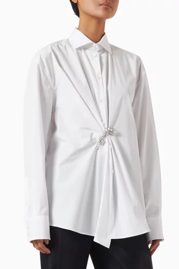 Crystal Pin Shirt in Cotton